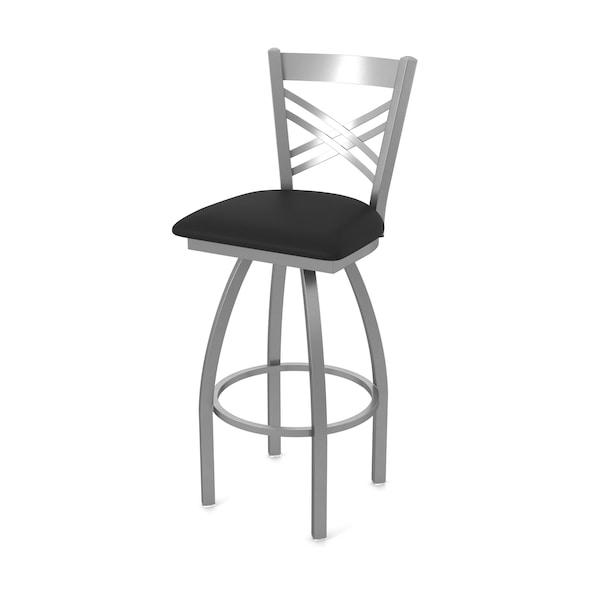 Holland Bar Stool Co OD820 Catalina Stainless Steel 30 Swivel Outdoor Bar Stool with Breeze Black Seat OD82030SSOD004 - main